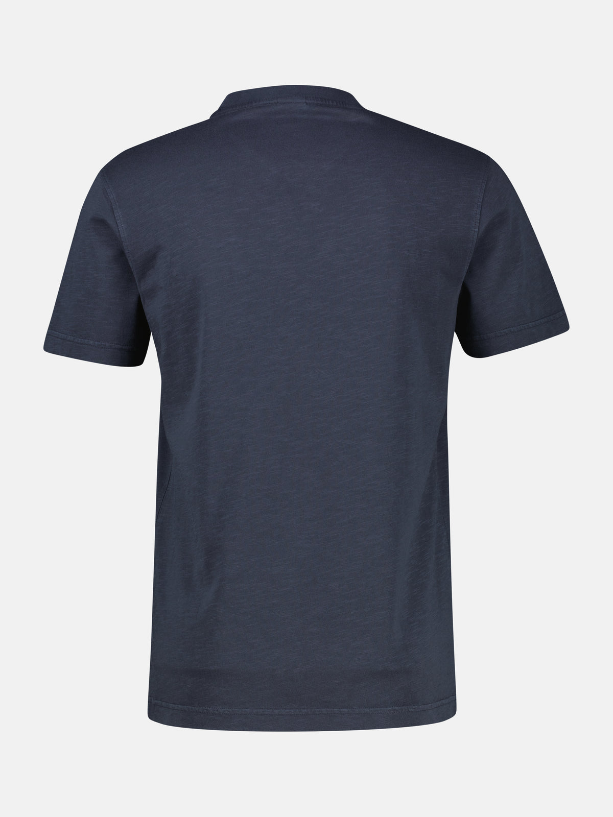 T-Shirt mit sportlichem V-Ausschnitt aus reiner Baumwolle - T-Shirt Rundhals