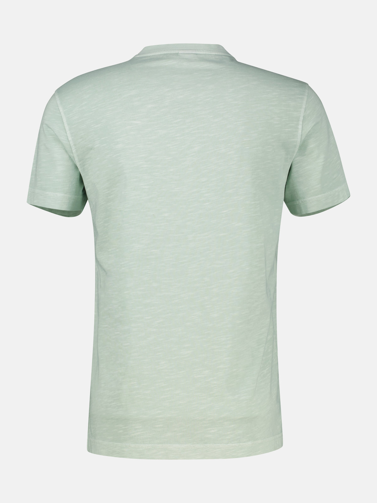 T-Shirt mit sportlichem V-Ausschnitt aus reiner Baumwolle - T-Shirt Rundhals