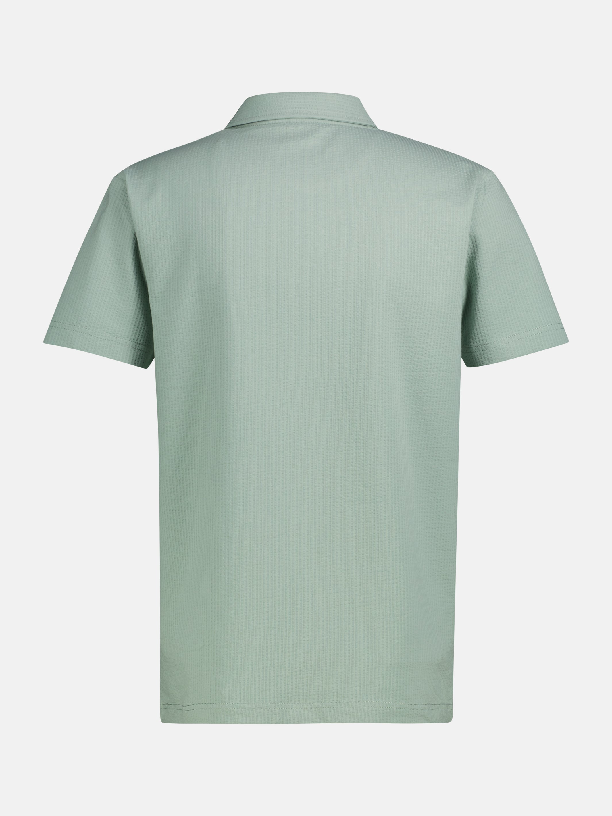 Poloshirt in weicher Seersucker-Qualität - Polo Shirt Kurzarm