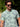 Poloshirt mit floralem Allover-Print und Flachstrickkragen - Polo Shirt Kurzarm
