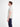 Modernes Poloshirt mit Jaquard-Muster und knopflosem Kragen - Polo Shirt Kurzarm