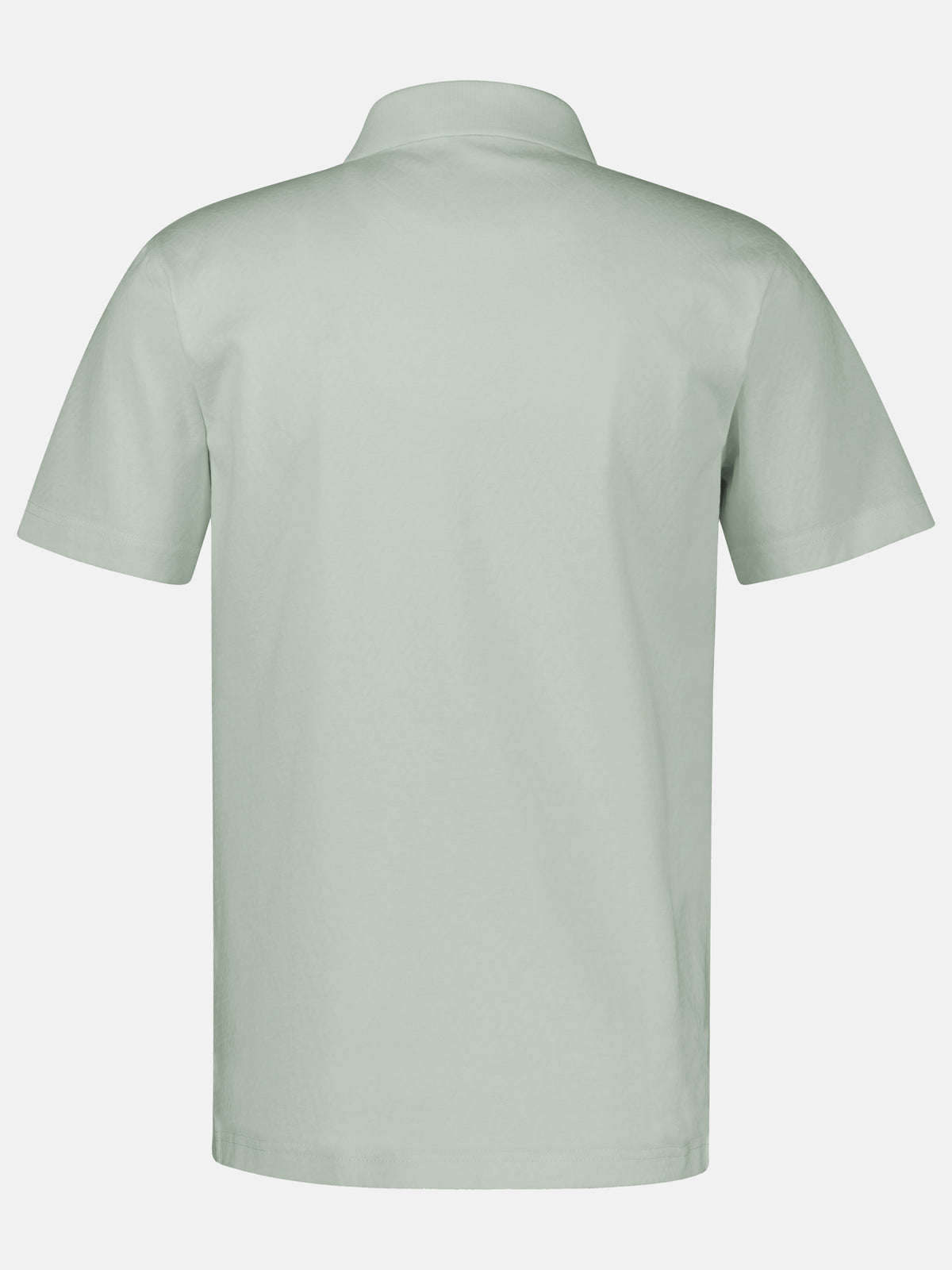 Modernes Poloshirt mit Jaquard-Muster und knopflosem Kragen - Polo Shirt Kurzarm