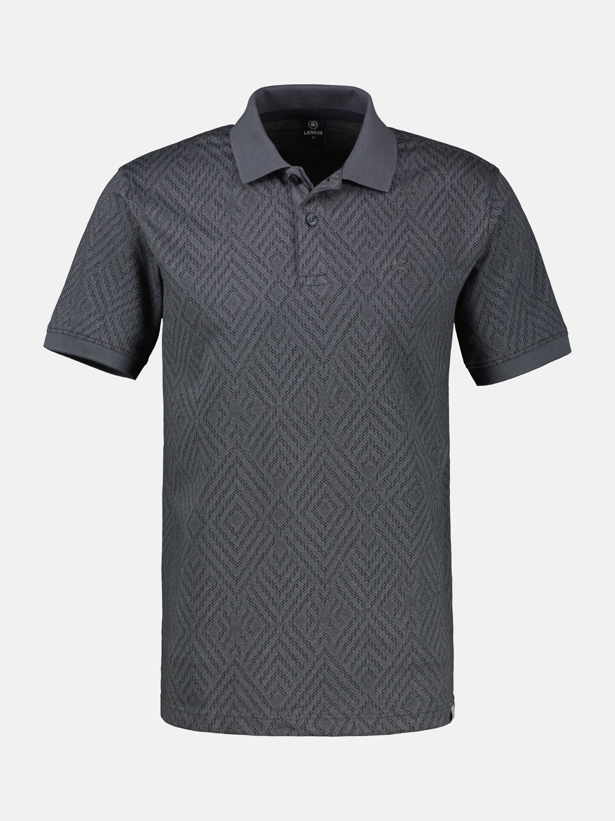 Poloshirt, sportlich gemustert in 2-Tone-Optik, große Größen - Polo Shirt Kurzarm