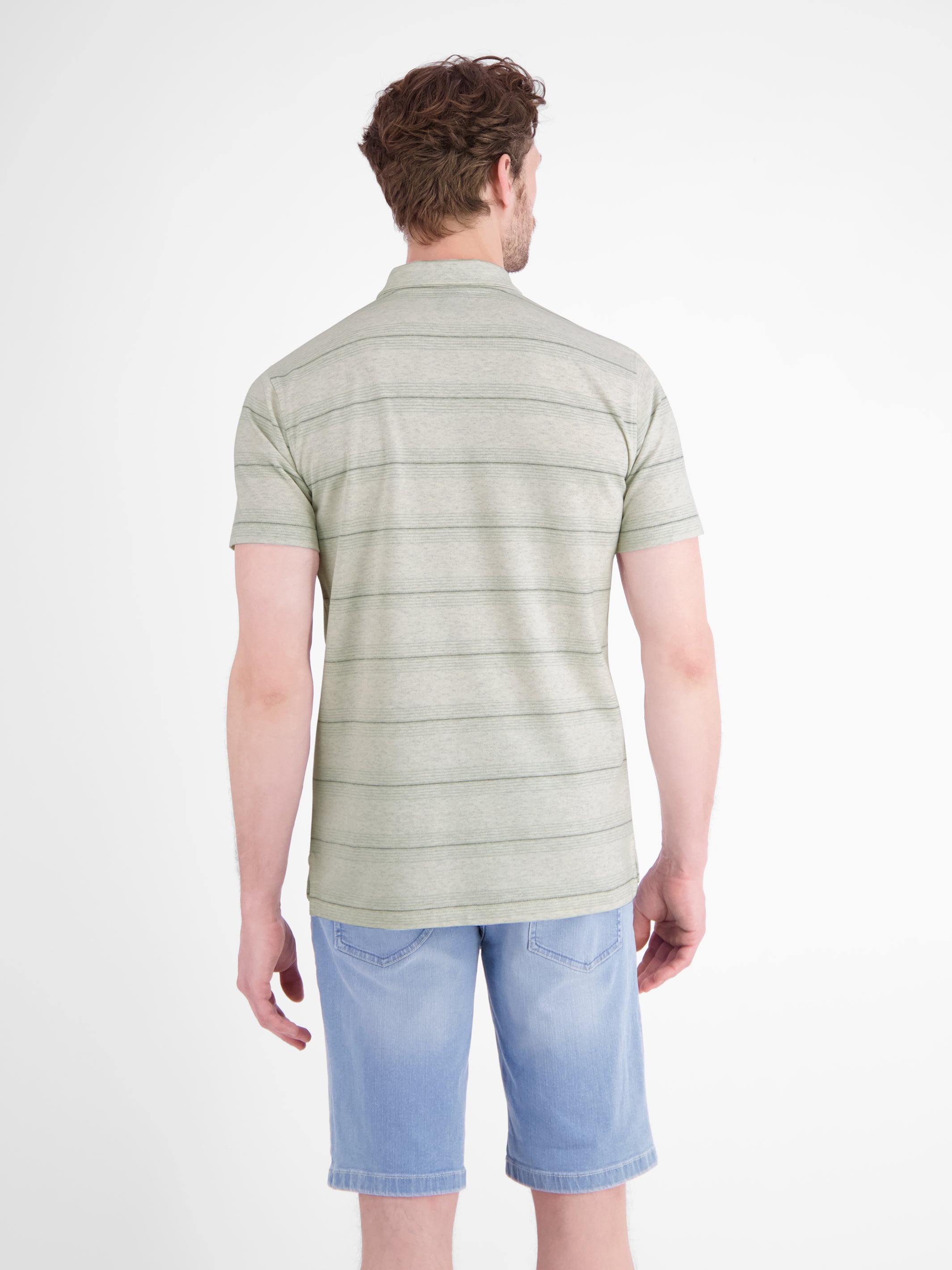 Poloshirt in feiner Piquéqualität mit frischer Streifenoptik - Polo Shirt Kurzarm