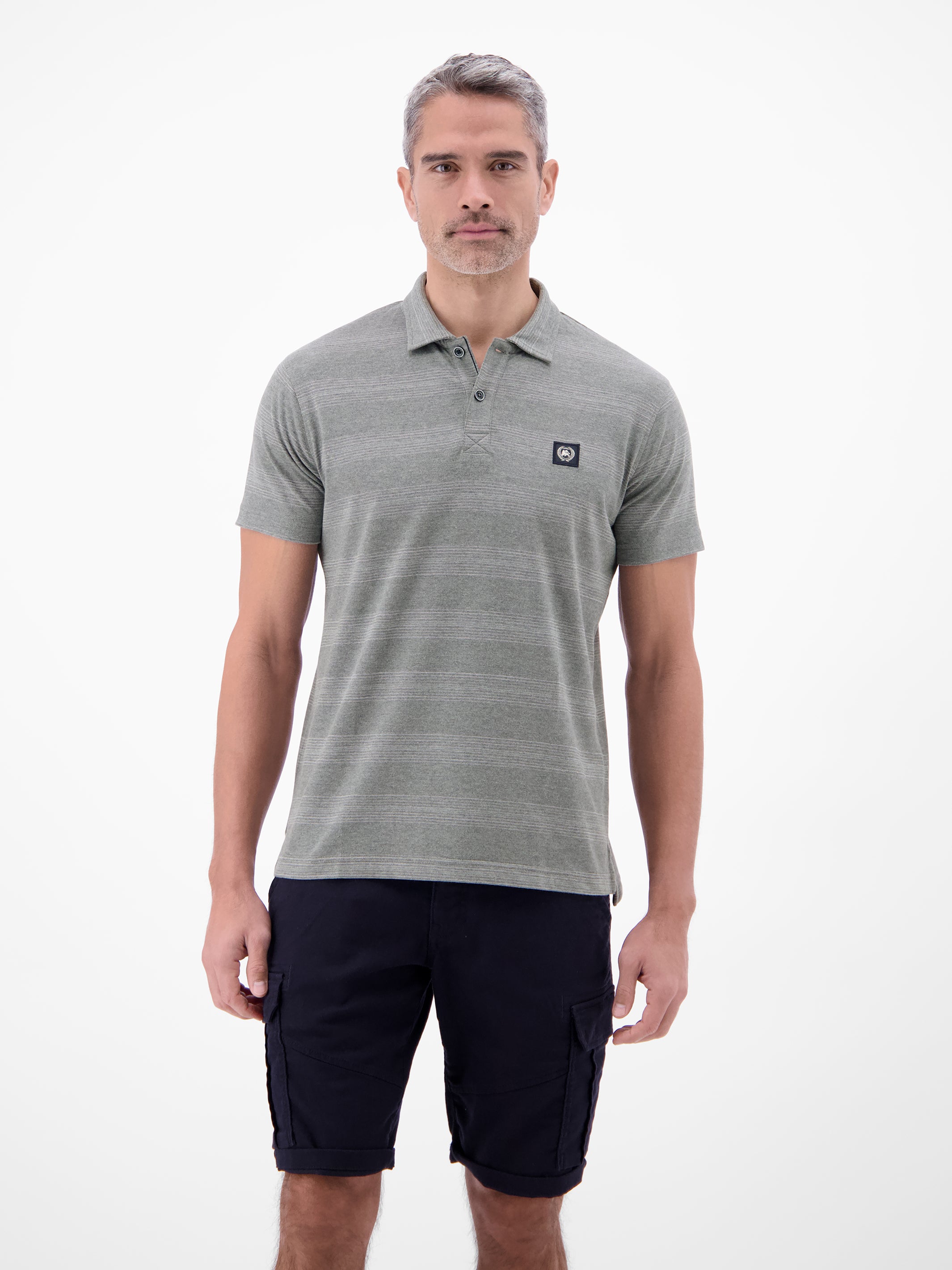 Poloshirt in feiner Piquéqualität mit frischer Streifenoptik - Polo Shirt Kurzarm