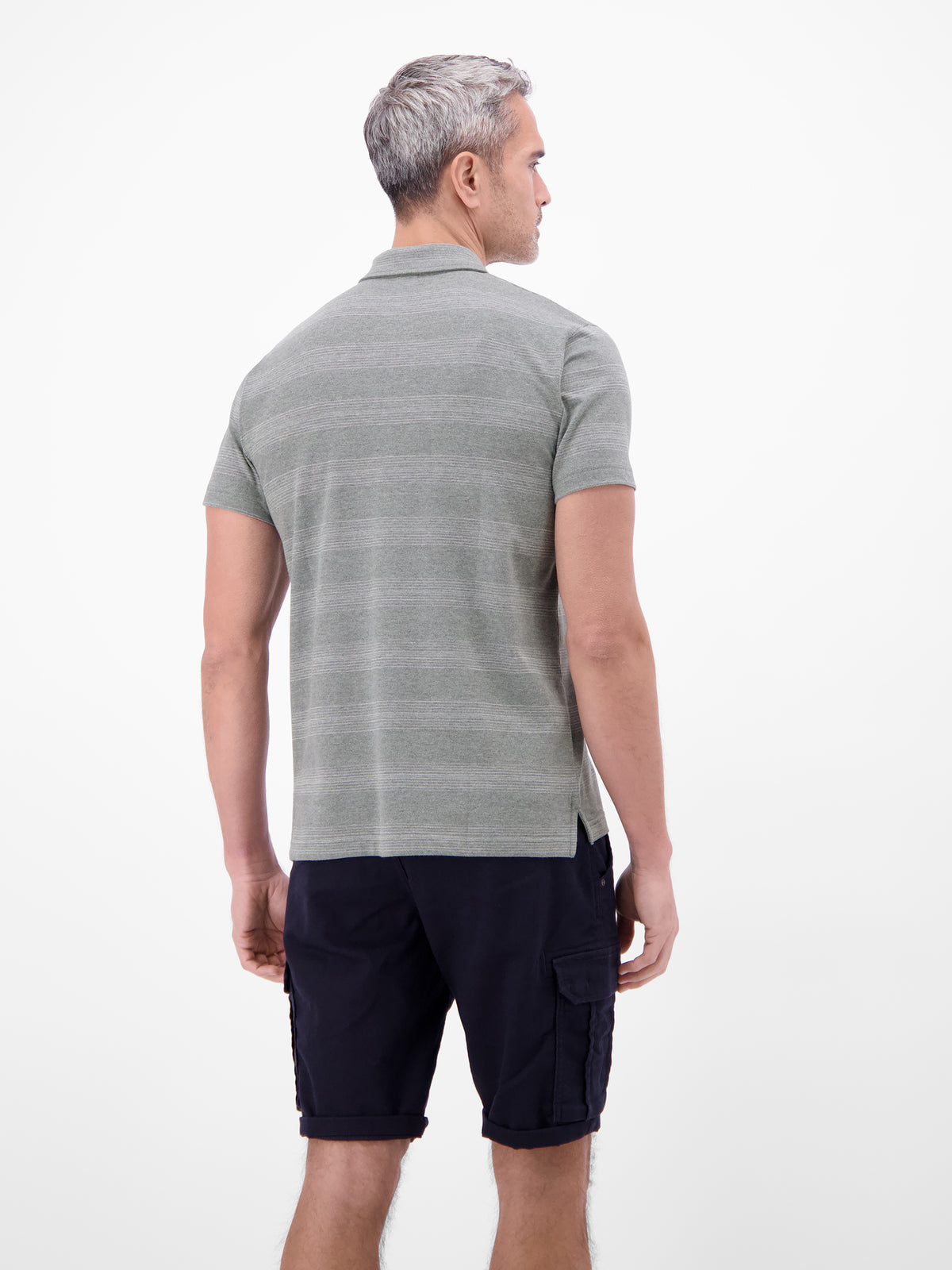 Poloshirt in feiner Piquéqualität mit frischer Streifenoptik - Polo Shirt Kurzarm