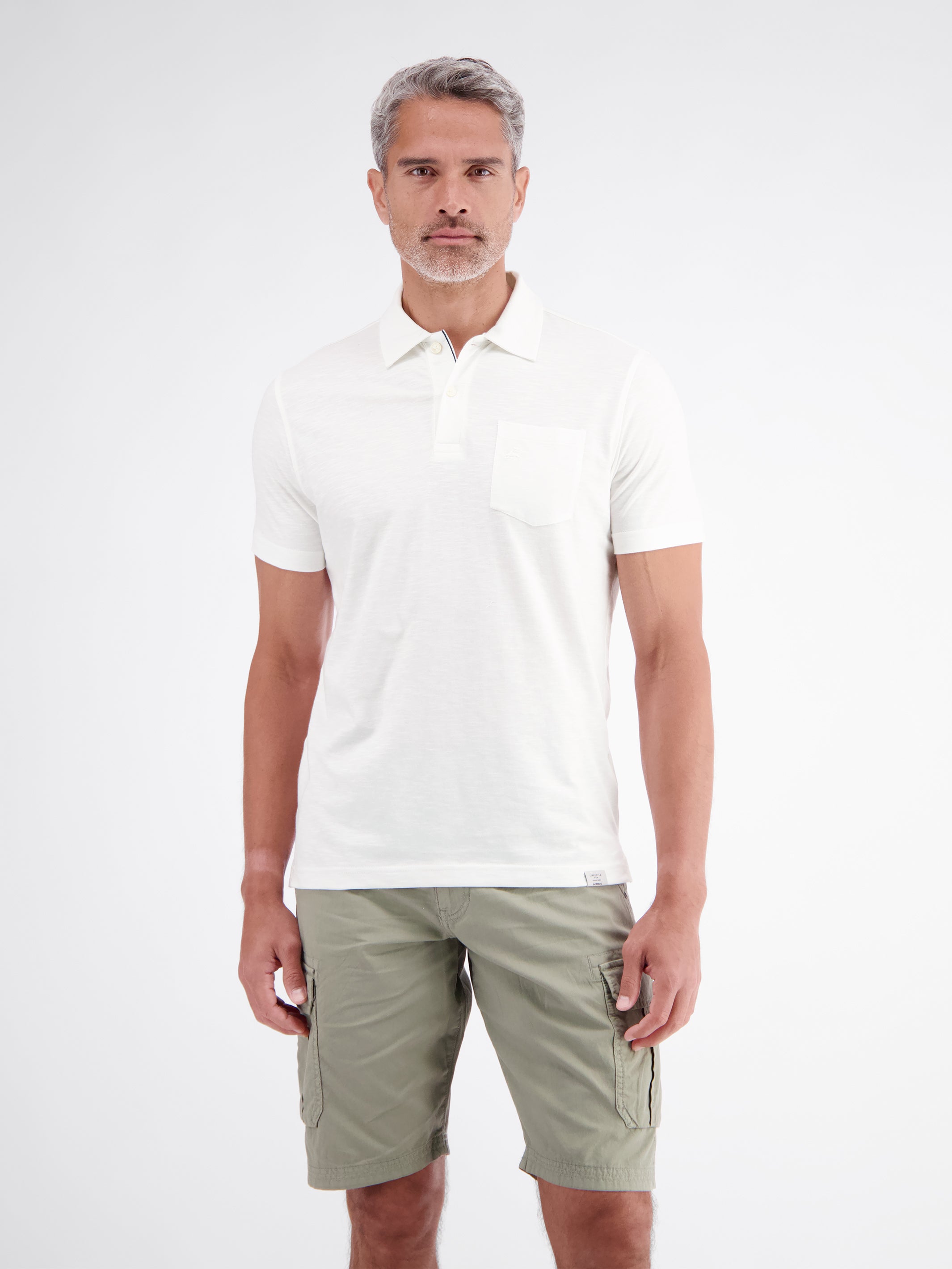 Polo in Jersey-Qualität mit Brusttasche aus reiner Baumwolle