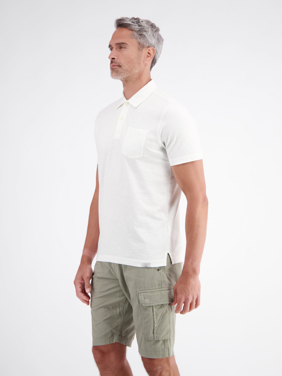 Polo in Jersey-Qualität mit Brusttasche aus reiner Baumwolle