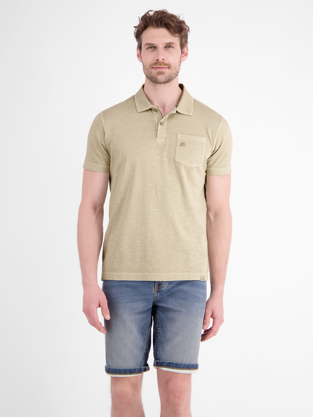 Polo in Jersey-Qualität mit Brusttasche aus reiner Baumwolle - Polo Shirt Kurzarm