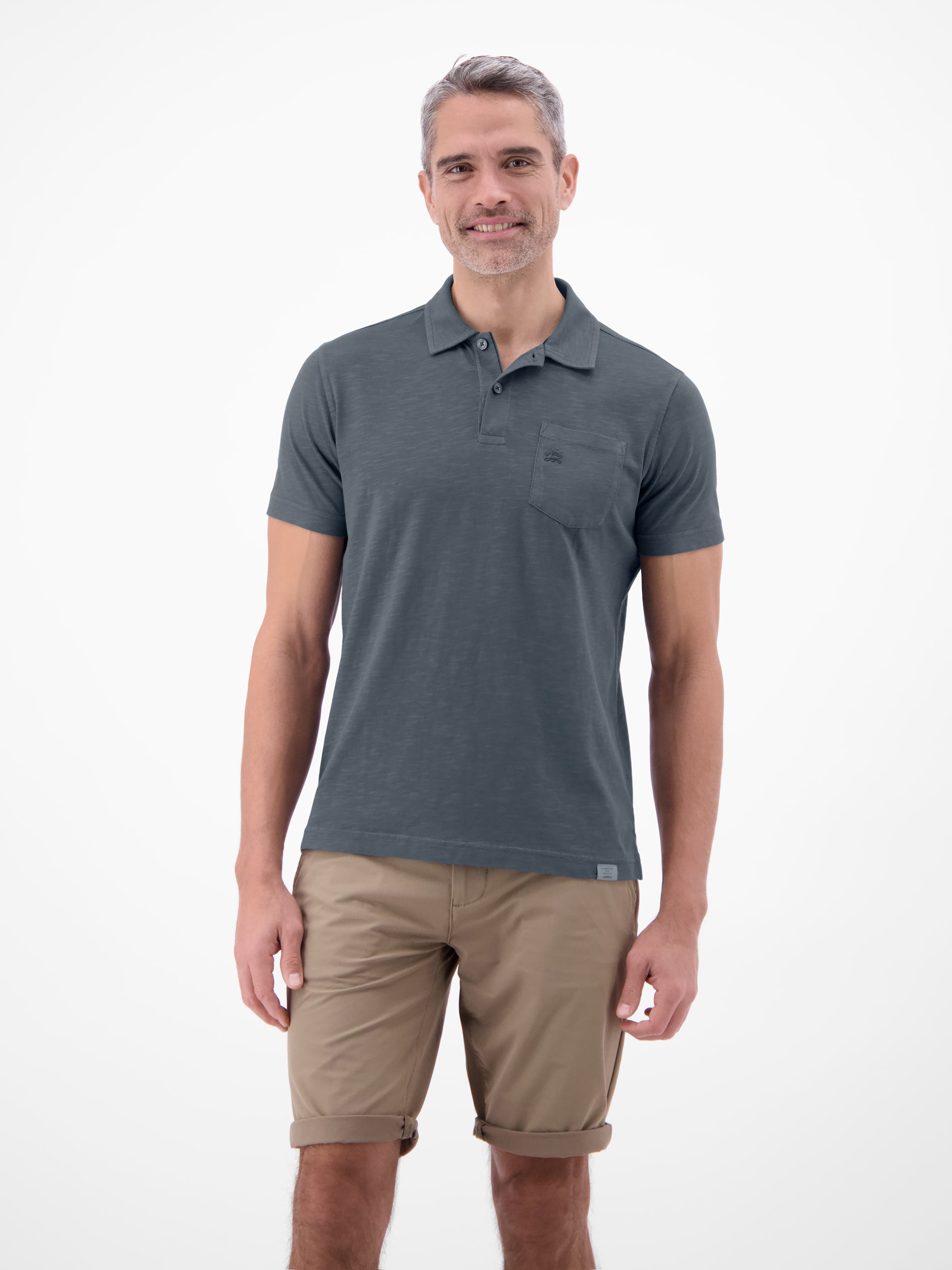 Polo in Jersey-Qualität mit Brusttasche aus reiner Baumwolle - Polo Shirt Kurzarm