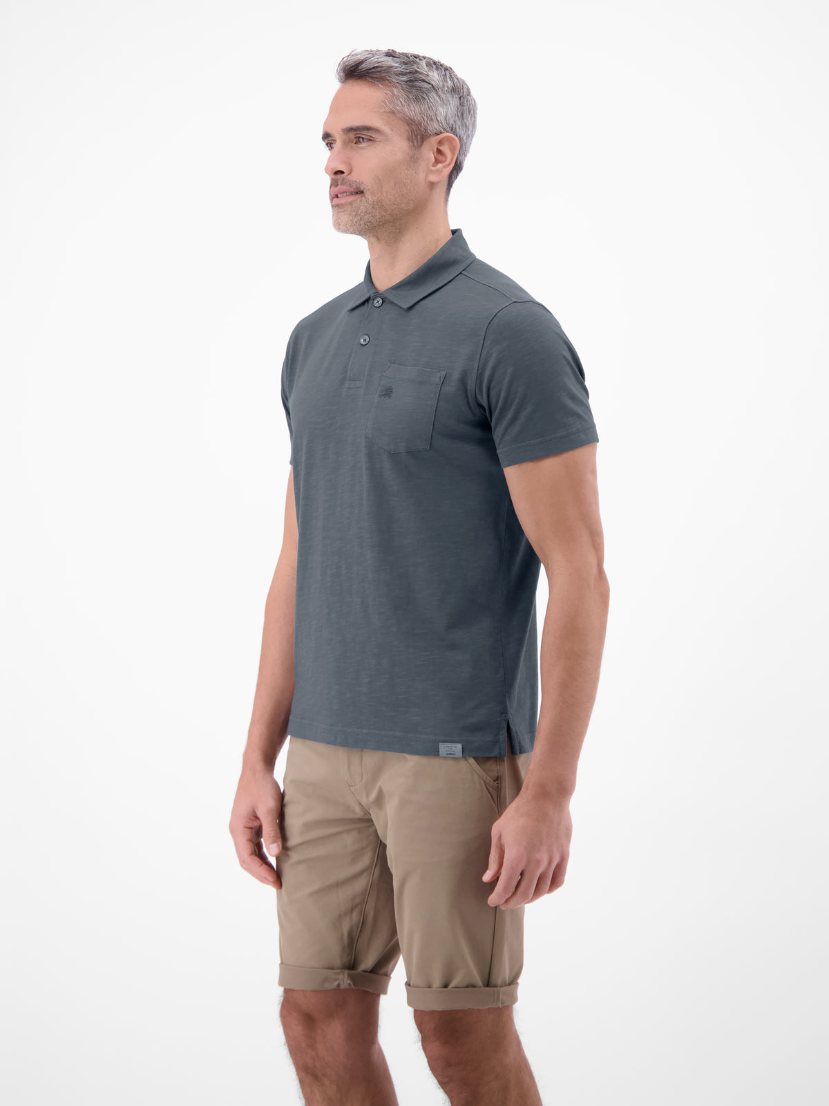 Polo in Jersey-Qualität mit Brusttasche aus reiner Baumwolle - Polo Shirt Kurzarm