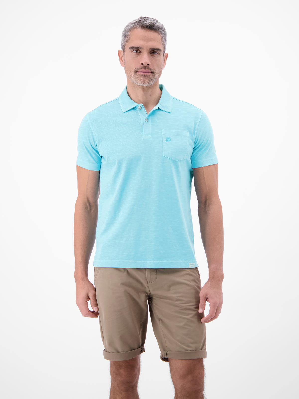 Polo in Jersey-Qualität mit Brusttasche aus reiner Baumwolle - Polo Shirt Kurzarm
