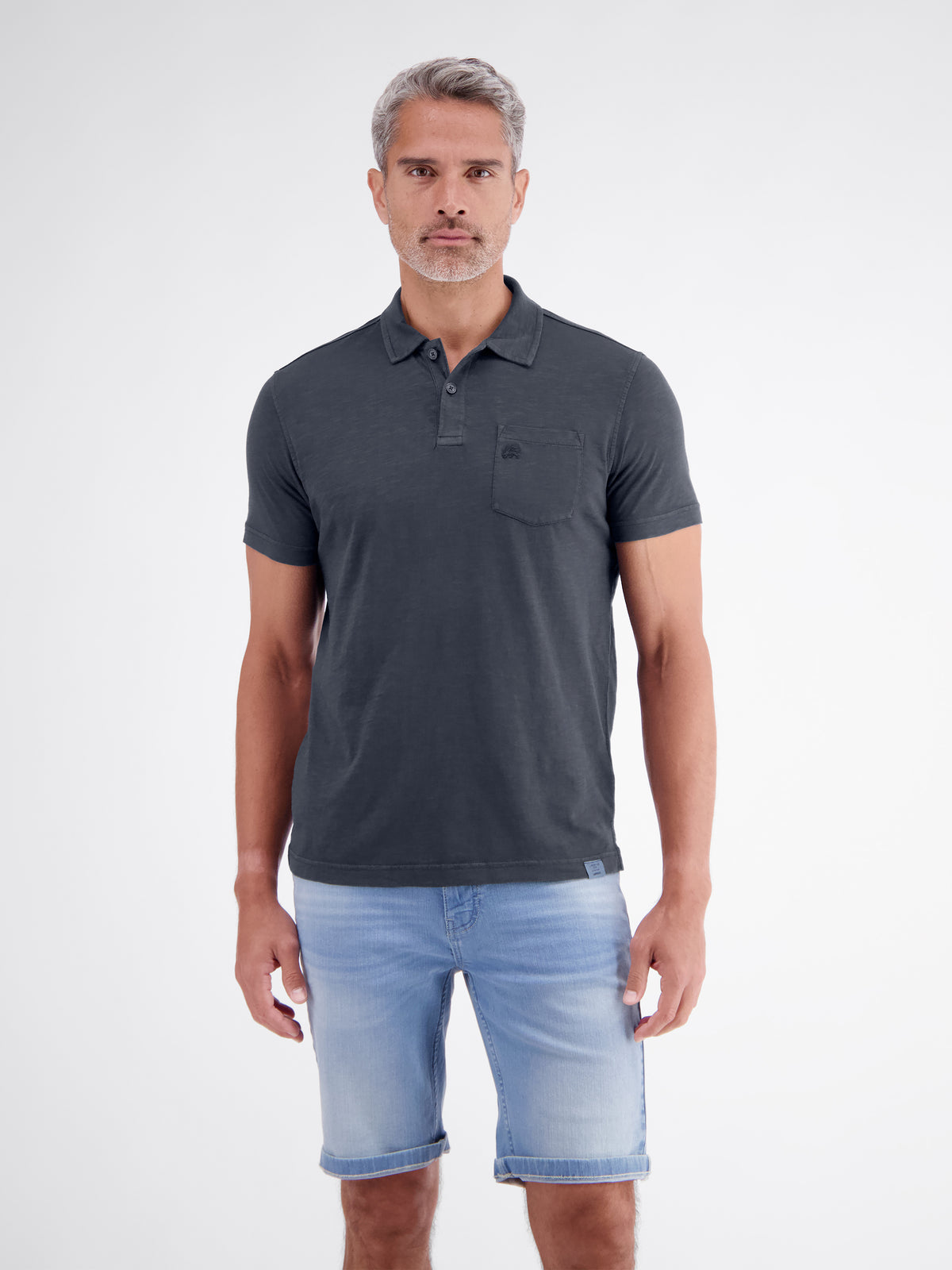 Polo in Jersey-Qualität mit Brusttasche aus reiner Baumwolle