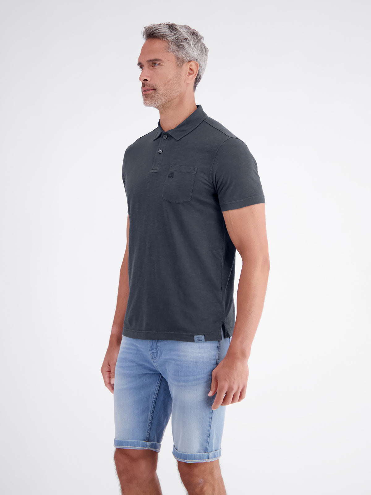 Polo in Jersey-Qualität mit Brusttasche aus reiner Baumwolle