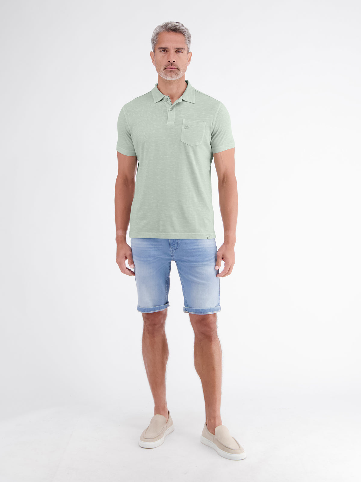 Polo in Jersey-Qualität mit Brusttasche aus reiner Baumwolle