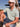 Poloshirt aus Jacquard mit Waffelstruktur in Vintage-Optik