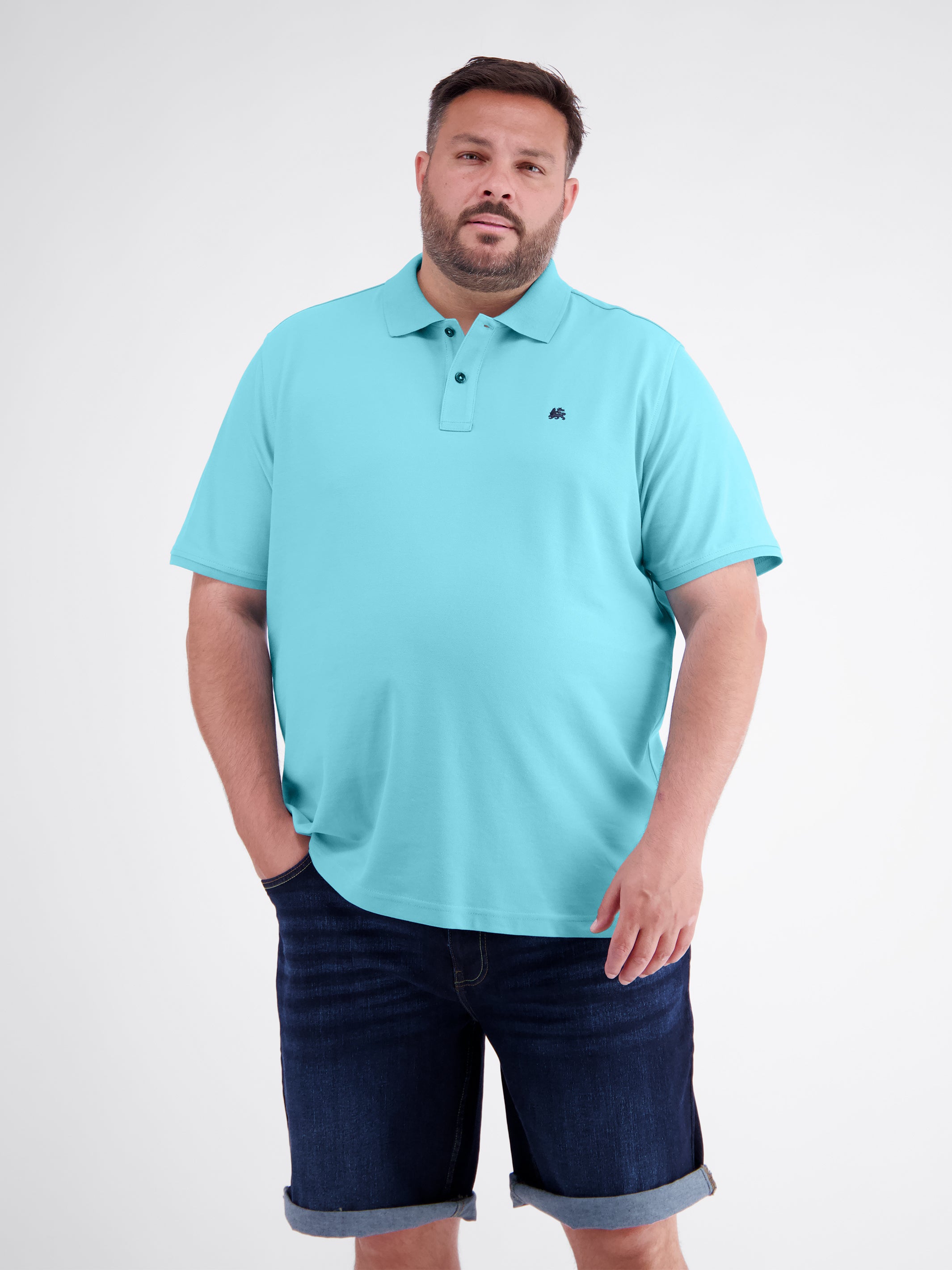 Polo shirt in Cool & Dry pique quality, plus sizes