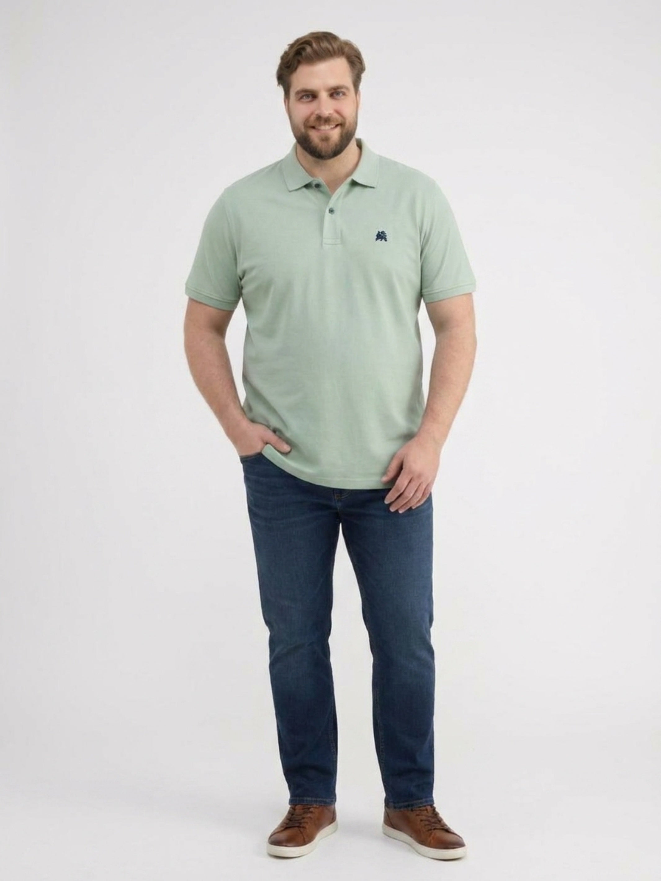 Poloshirt in Cool-&-Dry-Piquéqualität, große Größen - Polo Shirt Kurzarm