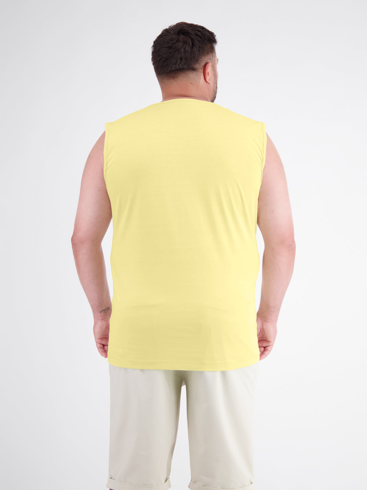 Sporty Cotton Tank Top with O-Neck, Plus Sizes