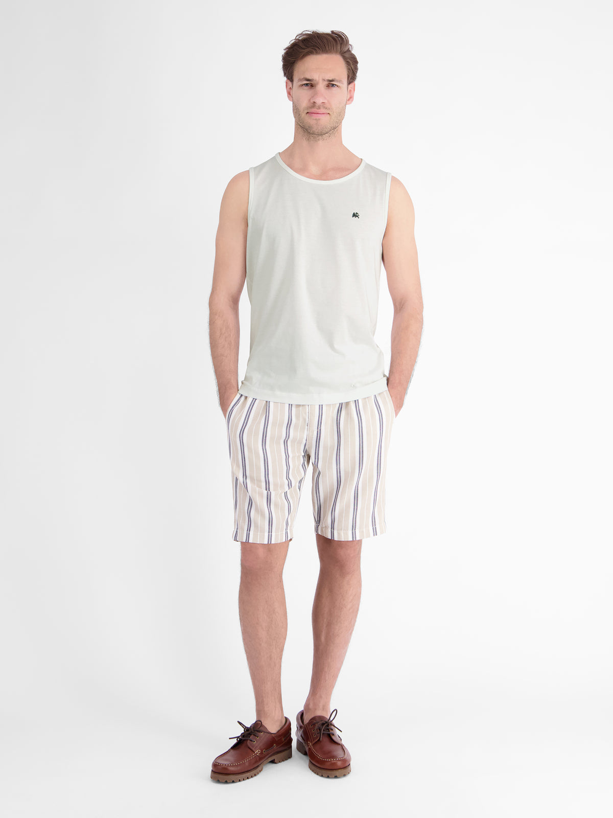 Sportliches Tanktop aus Baumwolle mit Rundhalskragen - Tank Top