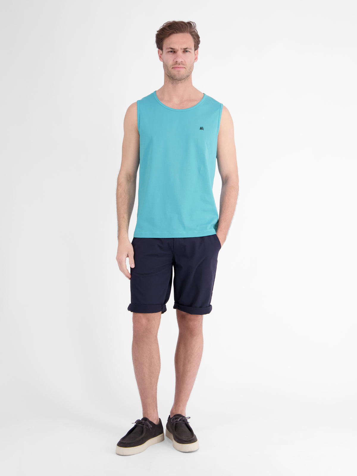 Sportliches Tanktop aus Baumwolle mit Rundhalskragen - Tank Top