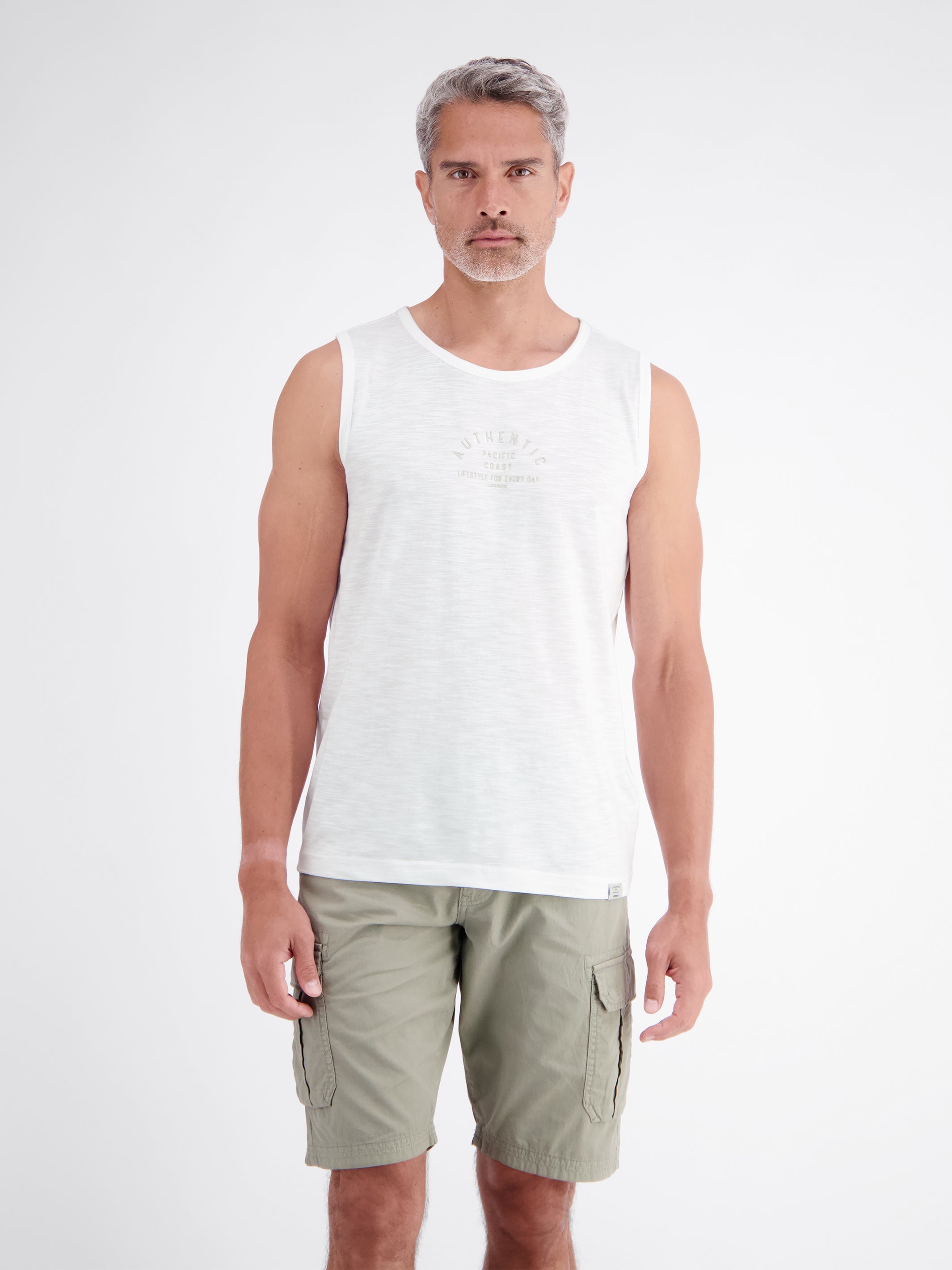 Luftiges Tanktop aus Baumwolle mit trendigem Slogan-Print