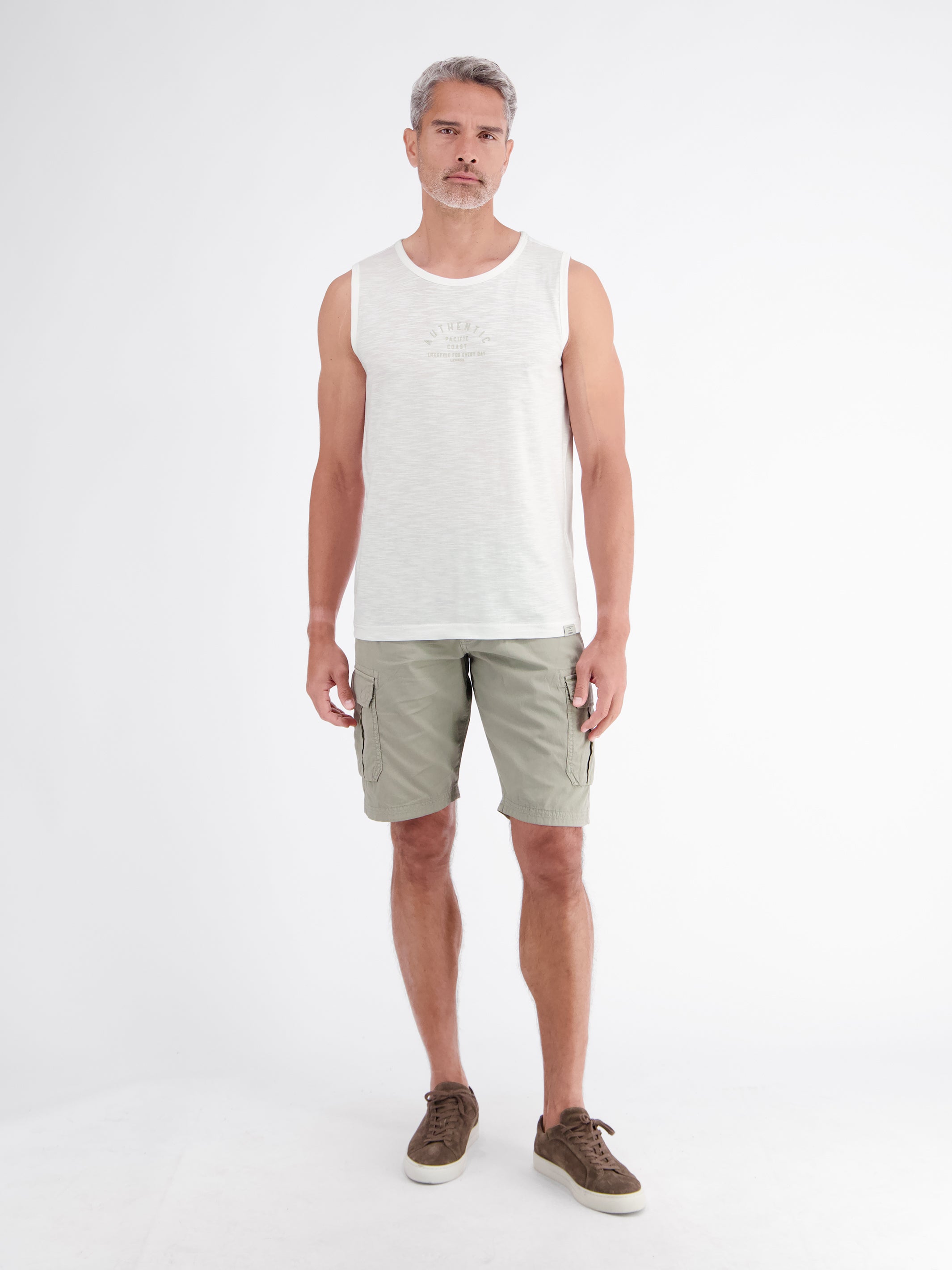 Luftiges Tanktop aus Baumwolle mit trendigem Slogan-Print