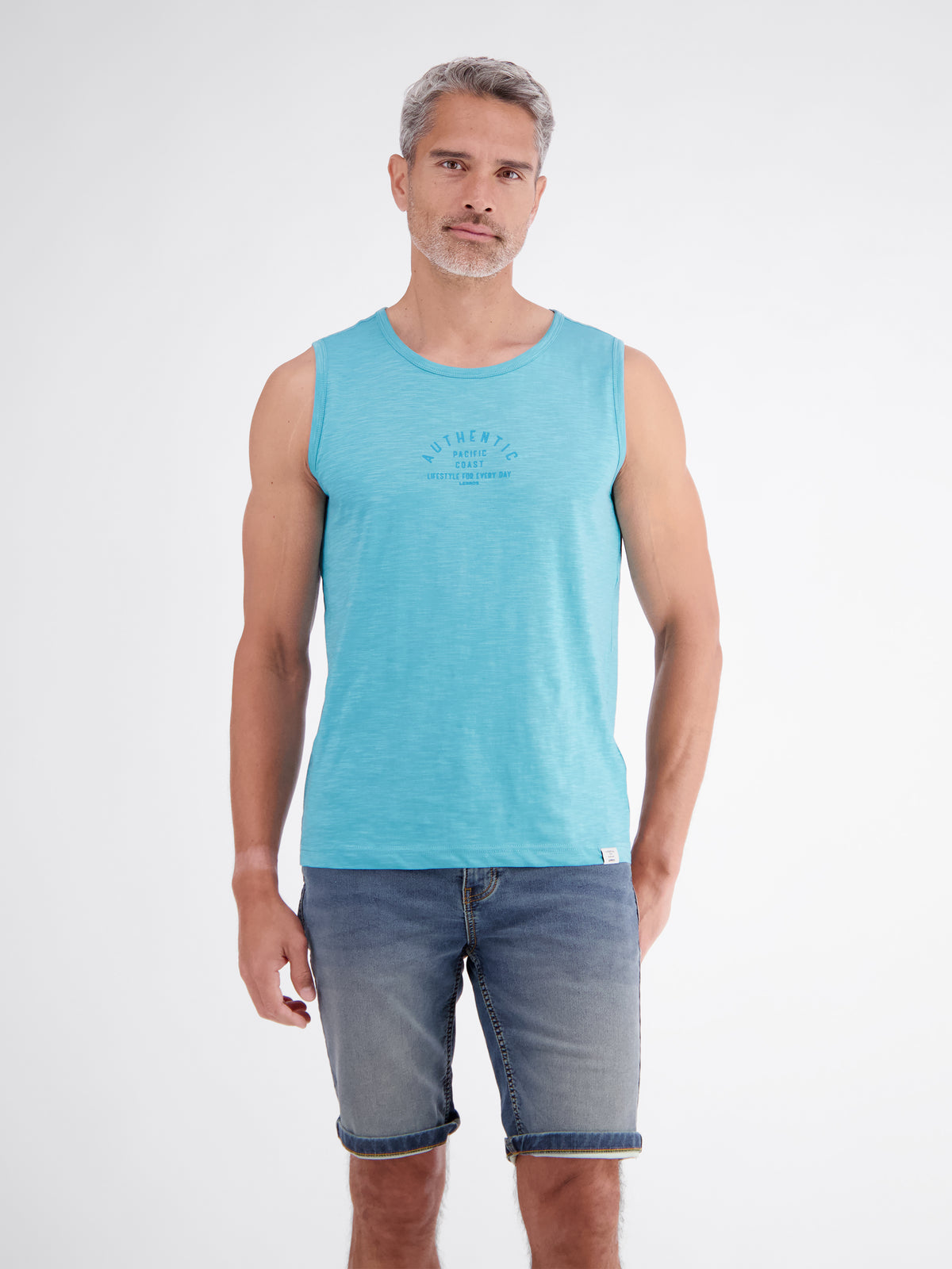 Luftiges Tanktop aus Baumwolle mit trendigem Slogan-Print