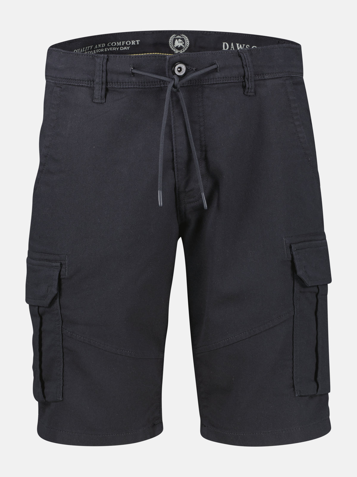 Maskuline Cargo-Bermuda mit Tunnelzug und Gürtelschlaufen - Cargo Shorts