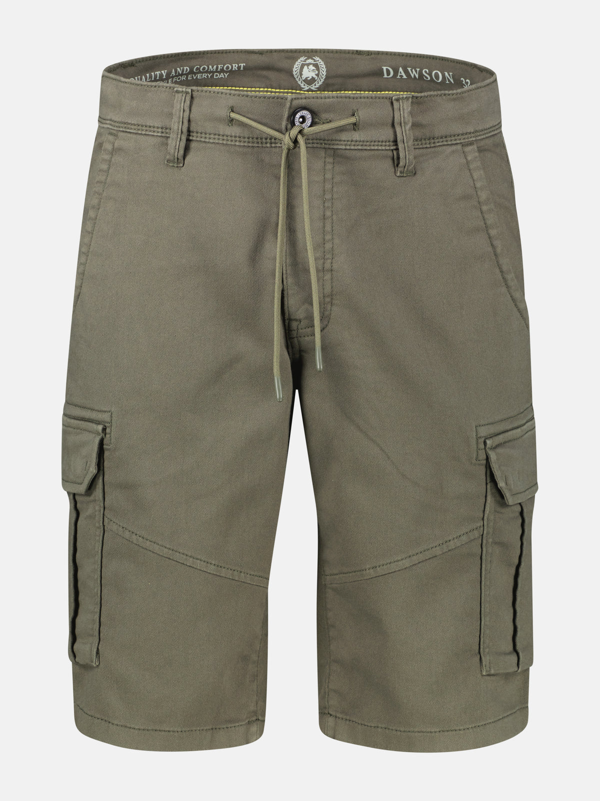 Maskuline Cargo-Bermuda mit Tunnelzug und Gürtelschlaufen - Cargo Shorts