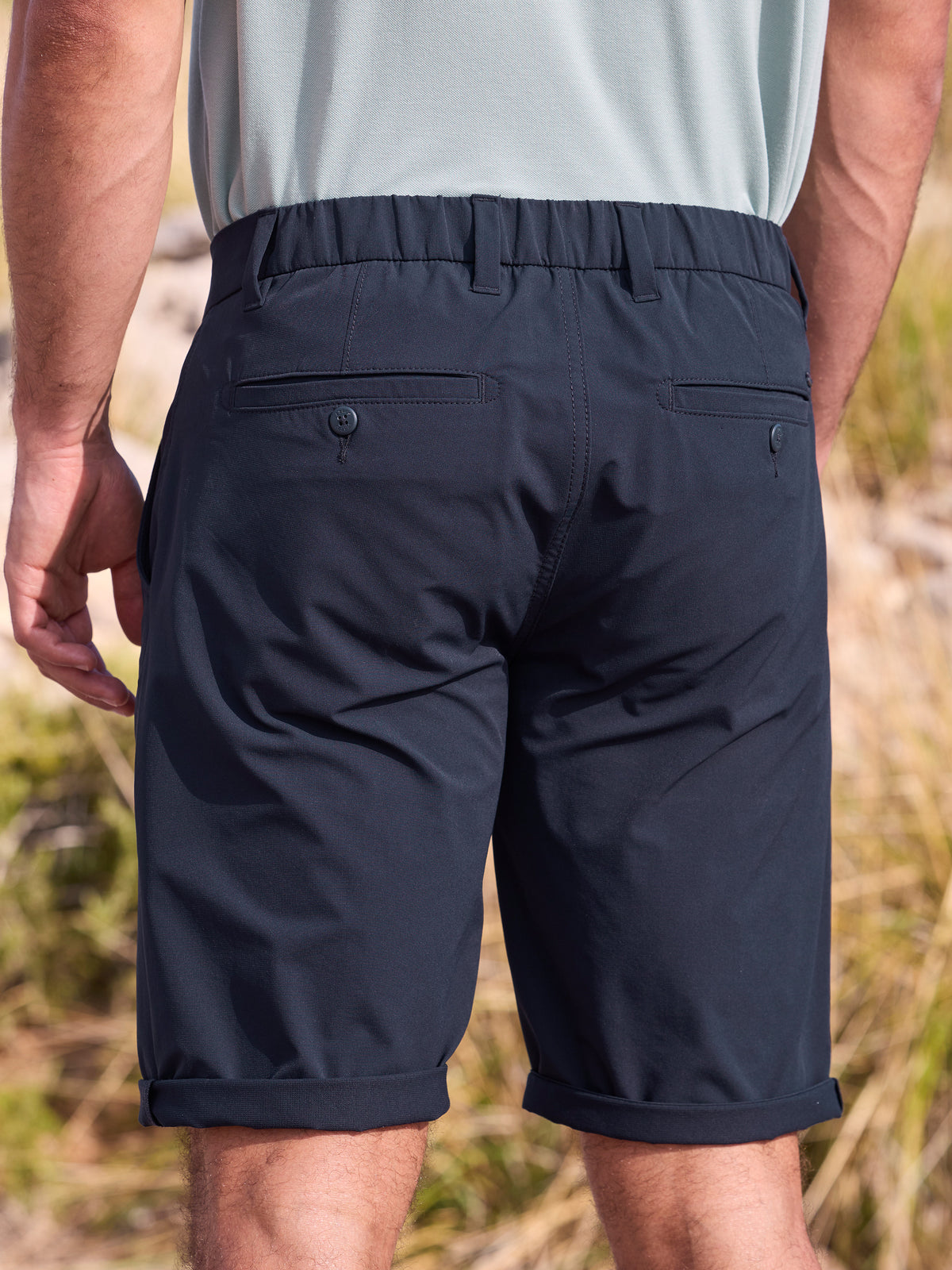 Sportliche Chino-Shorts aus flexiblem Nylon-Mix - Chino Shorts