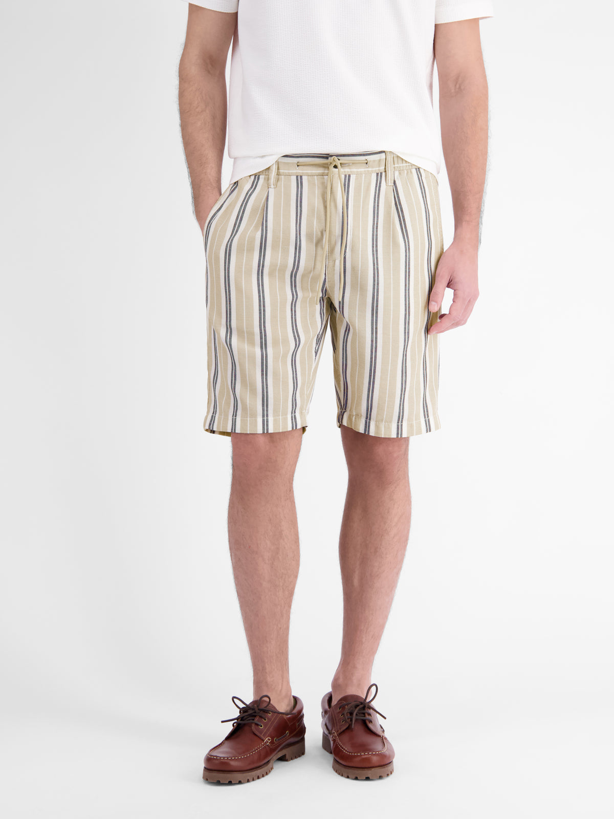 Chino-Shorts aus Baumwolle mit modischem Streifenmuster - Chino Shorts
