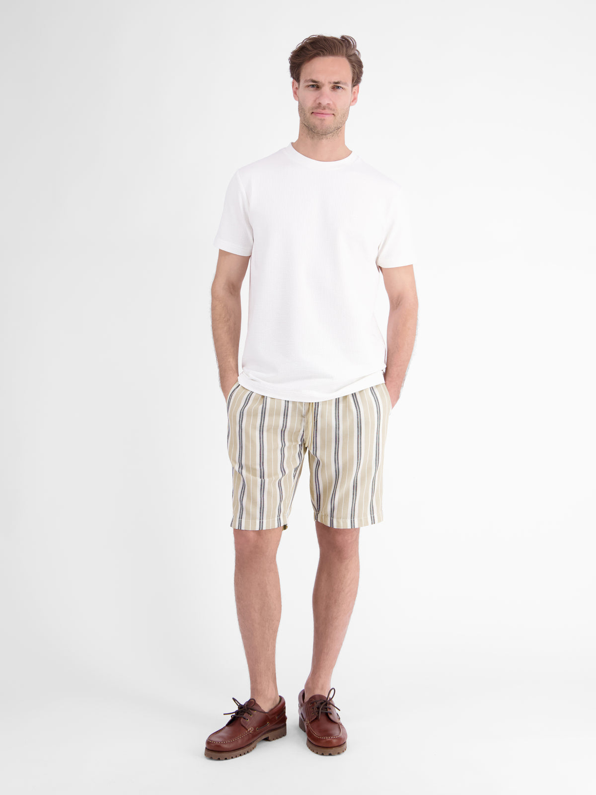 Chino-Shorts aus Baumwolle mit modischem Streifenmuster - Chino Shorts