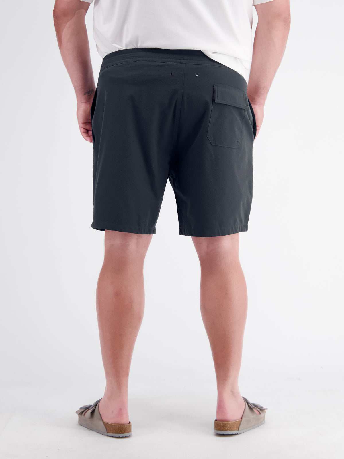 Sporty swimming shorts with drawstring waist in plus sizes