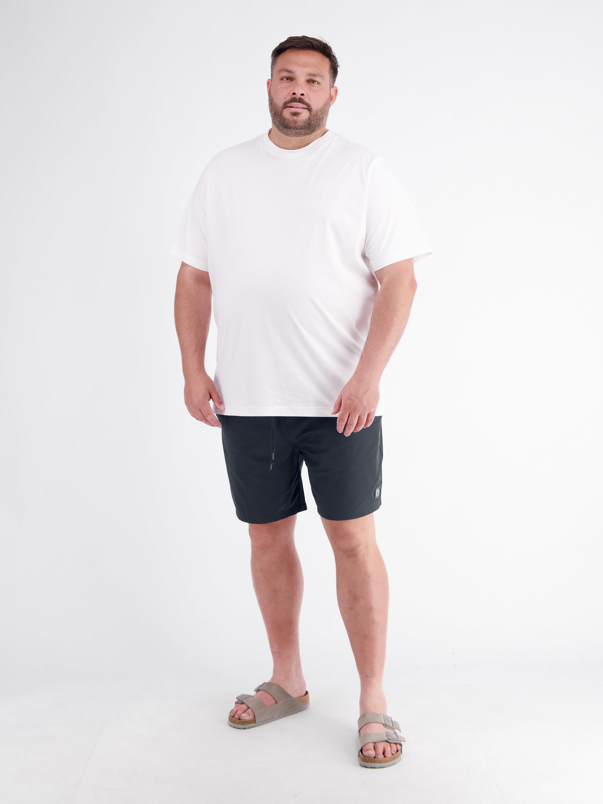 Sportive Badeshorts mit Tunnelzugbund in großen Größen