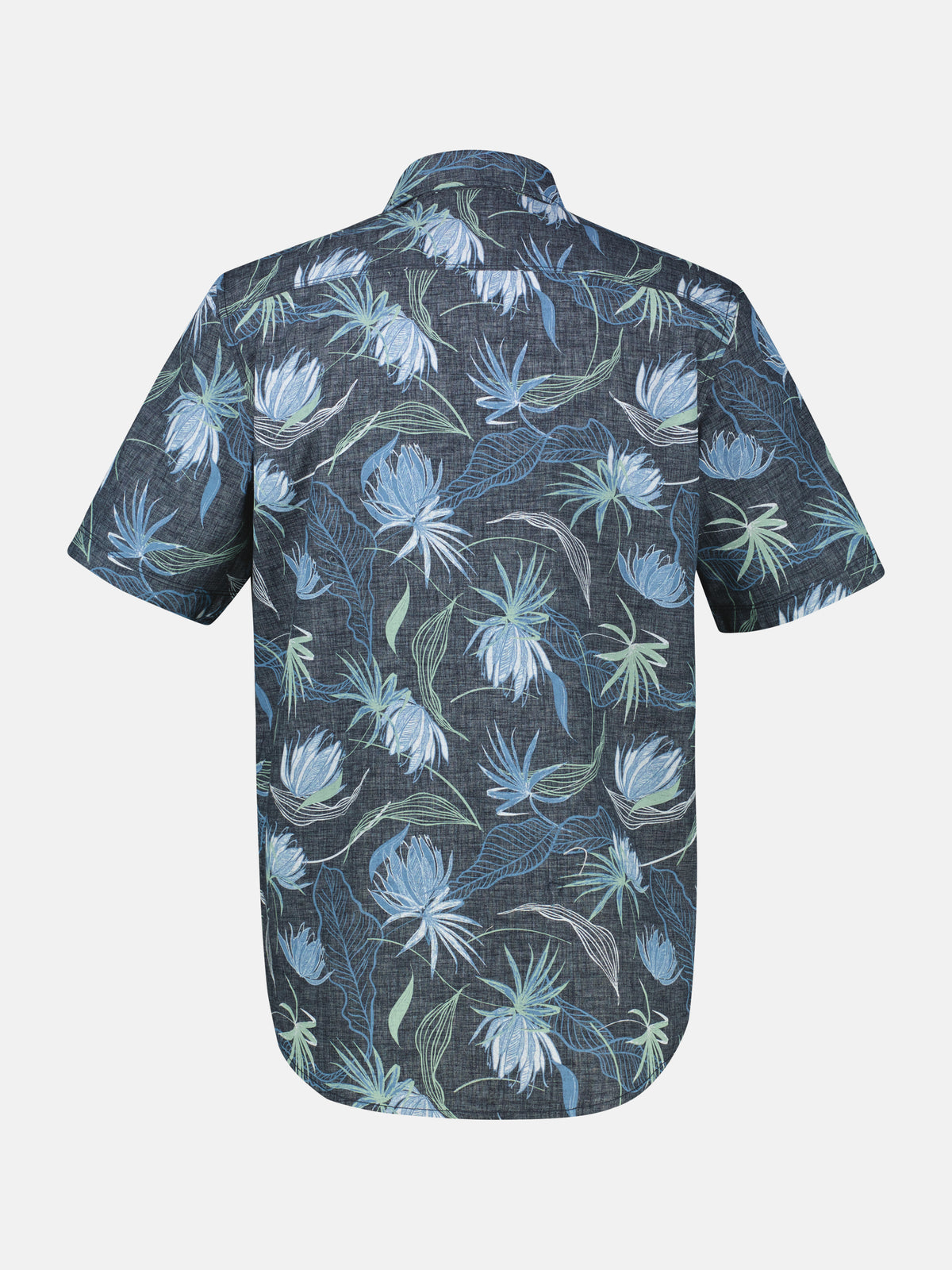 Casual Kurzarmhemd mit floralem Print aus leichtem Material - Kurzarmhemd