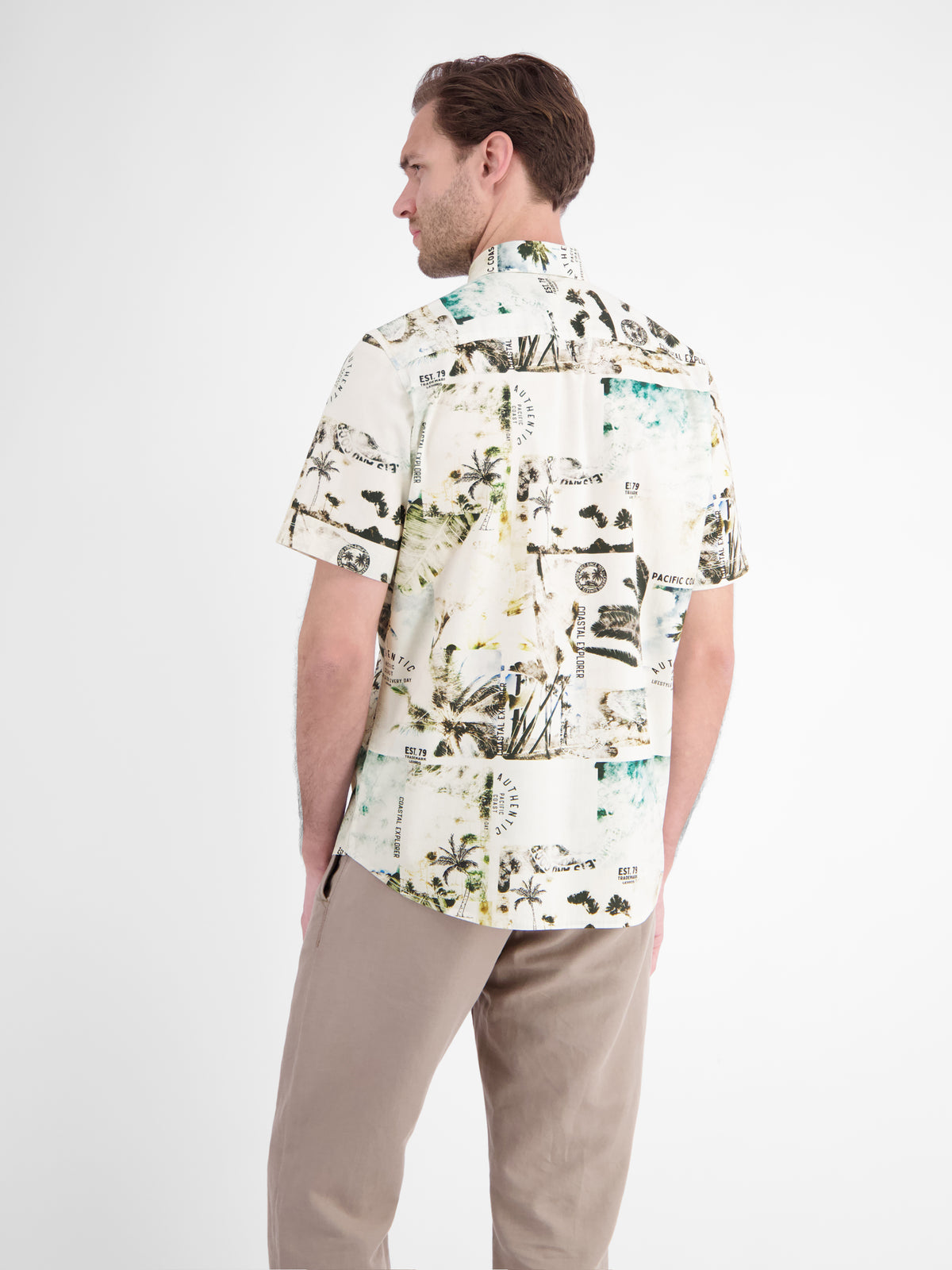 Leichtes Kurzarmhemd im Hawaii-Look für kühlen Komfort - Kurzarmhemd
