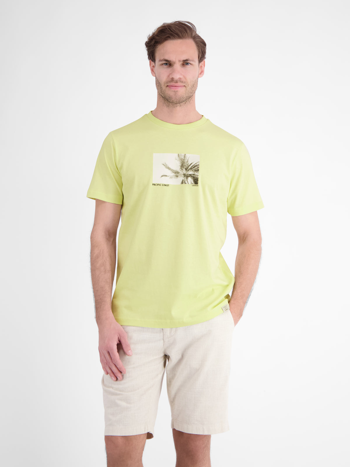 Baumwoll T-Shirt mit Motiv-Print und bequemem Rundkragen - T-Shirt Rundhals