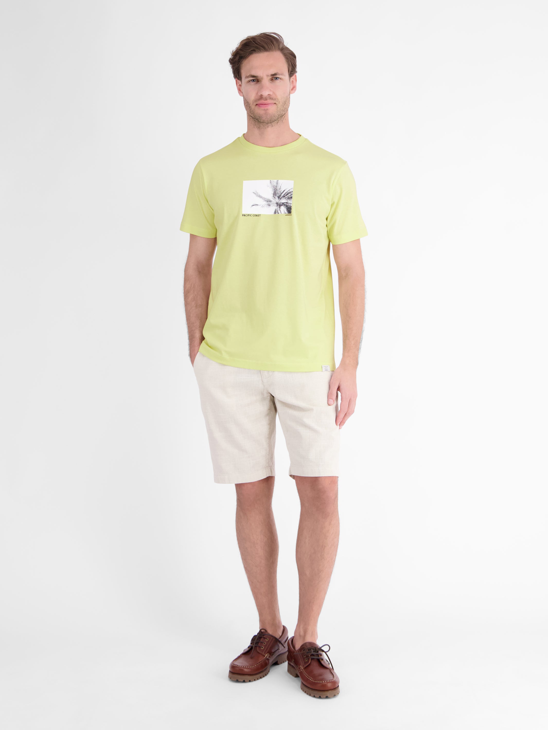Baumwoll T-Shirt mit Motiv-Print und bequemem Rundkragen - T-Shirt Rundhals
