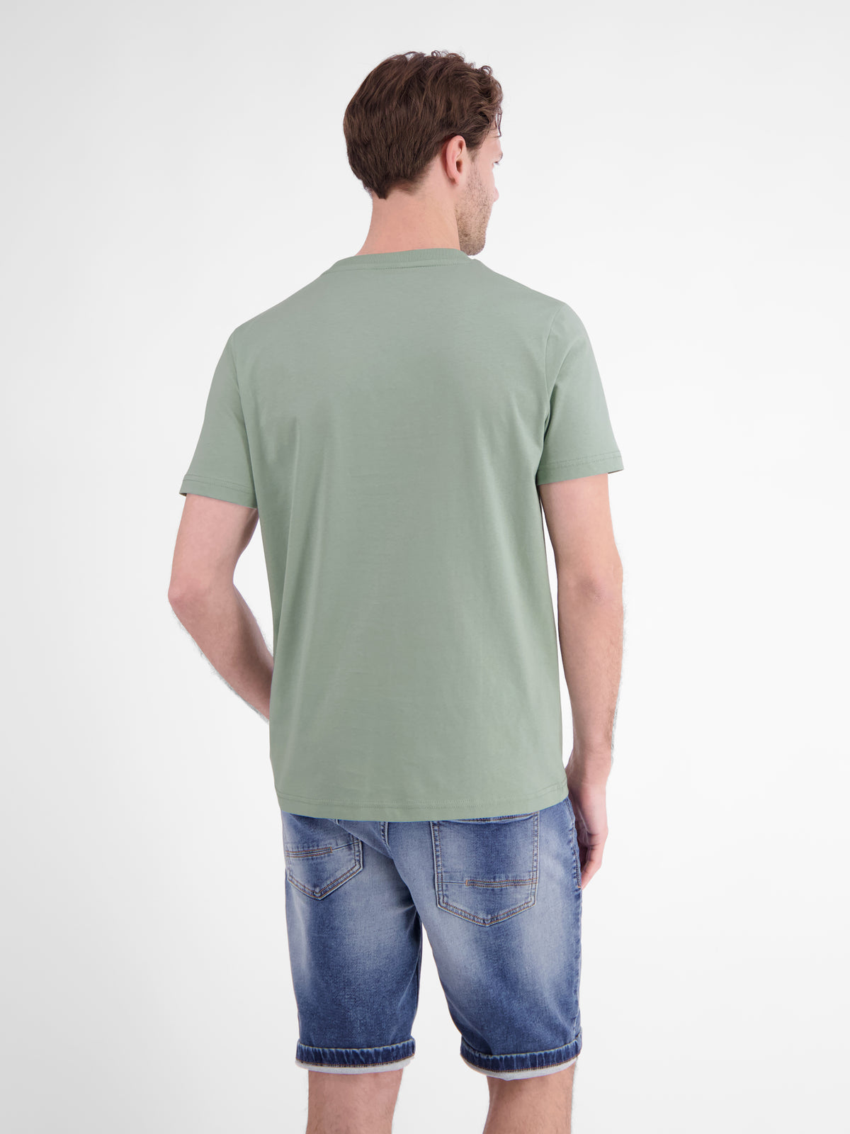 Baumwoll T-Shirt mit Motiv-Print und bequemem Rundkragen - T-Shirt Rundhals