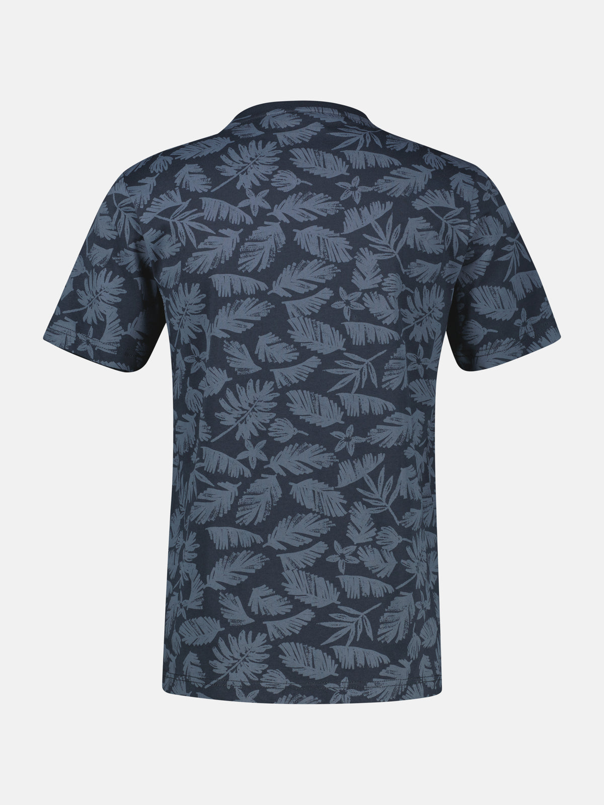 T-Shirt mit Rundkragen aus reiner Baumwolle mit Flower-Print - T-Shirt Rundhals