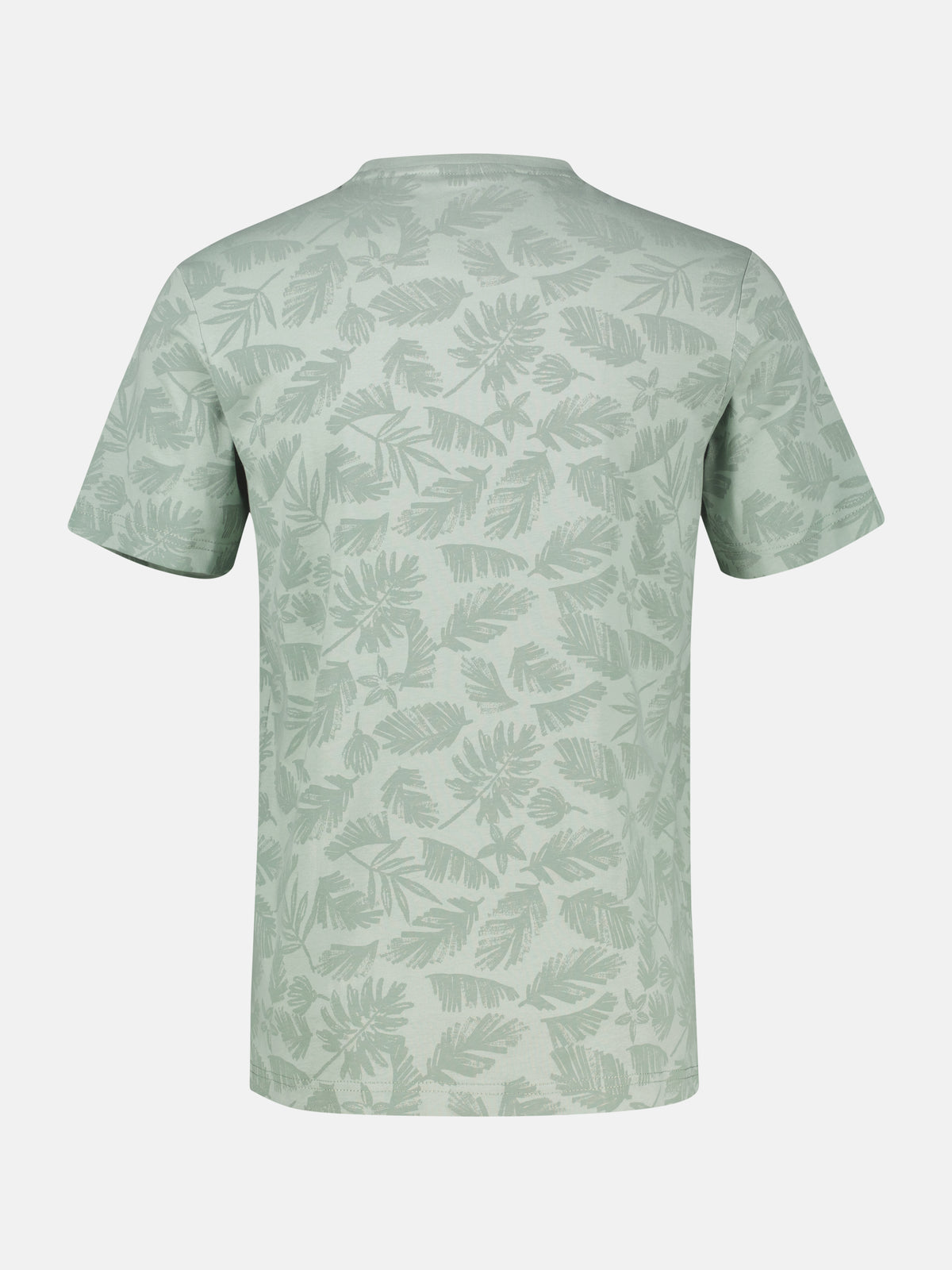 T-Shirt mit Rundkragen aus reiner Baumwolle mit Flower-Print - T-Shirt Rundhals