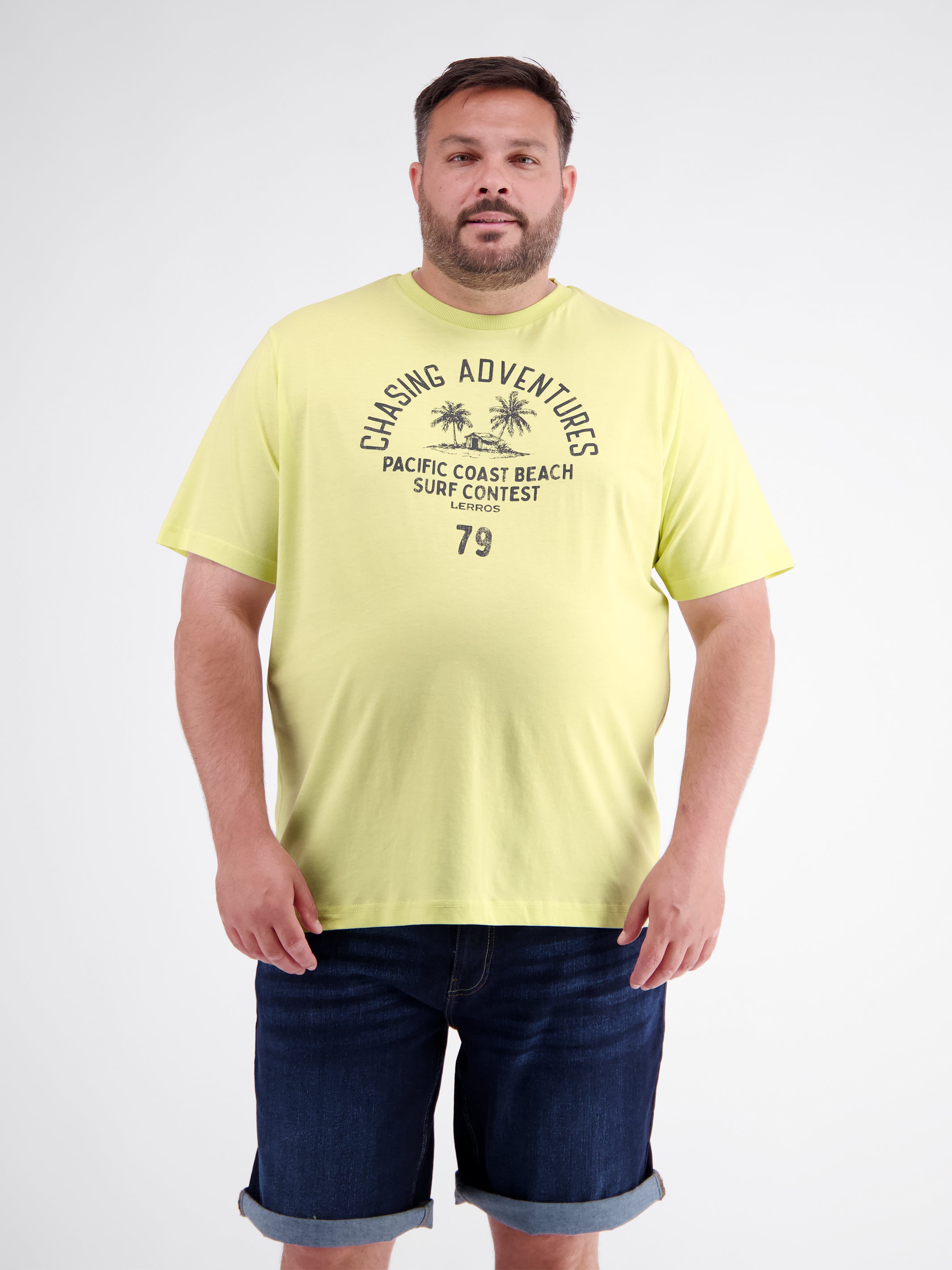 Cotton O-neck T-shirt for summer, plus sizes