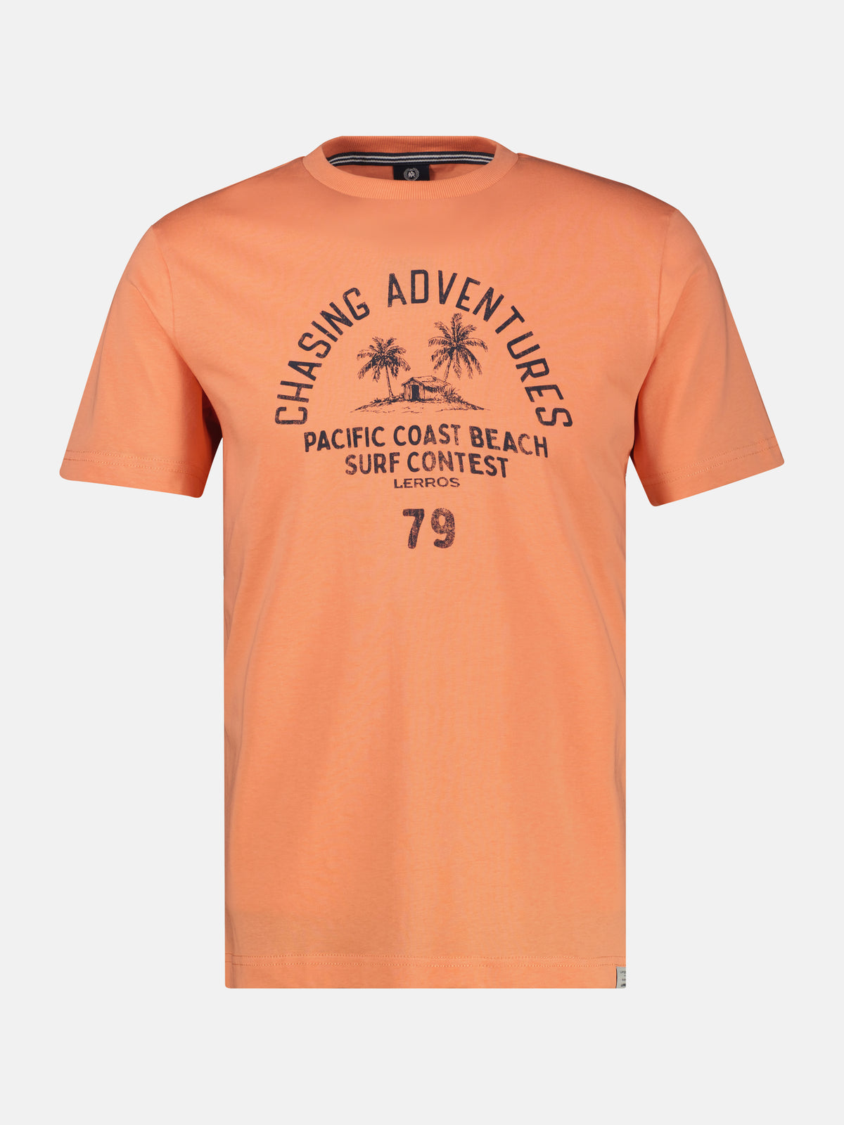 Sommerliches T-Shirt aus Baumwolle mit O-Neck, große Größen - T-Shirt Rundhals