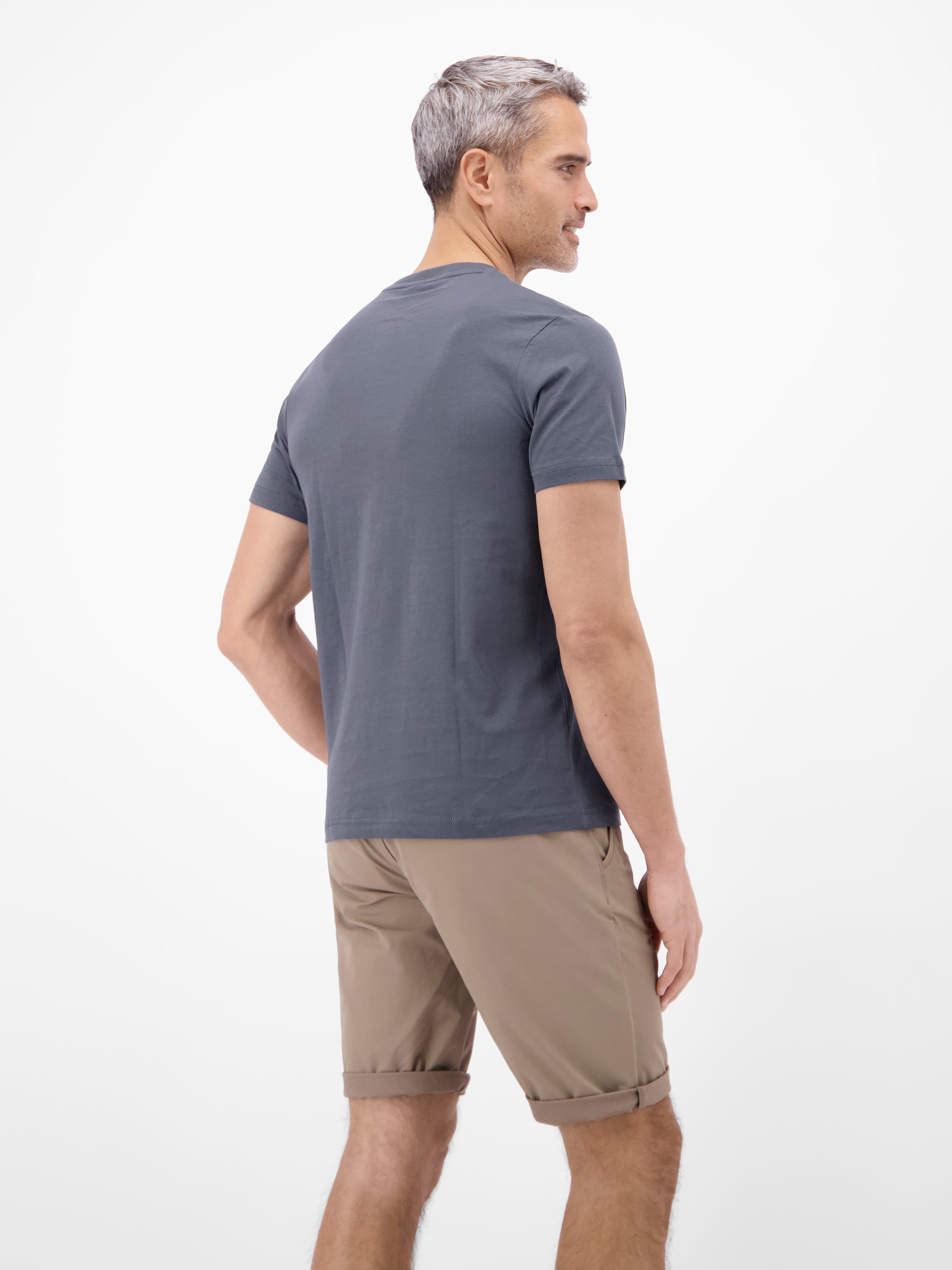 T-Shirt mit O-Neck aus softer Baumwolle mit Summervibe-Print - T-Shirt Rundhals