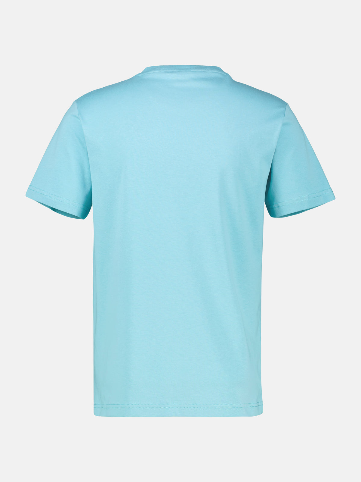 T-Shirt mit O-Neck aus softer Baumwolle mit Summervibe-Print - T-Shirt Rundhals