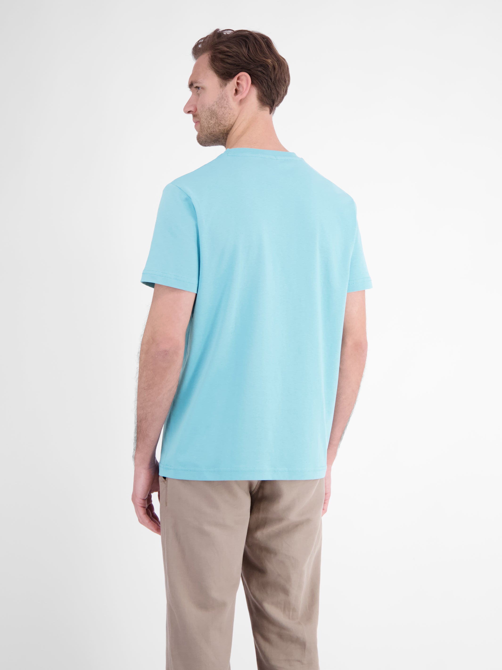 T-Shirt mit O-Neck aus softer Baumwolle mit Summervibe-Print - T-Shirt Rundhals