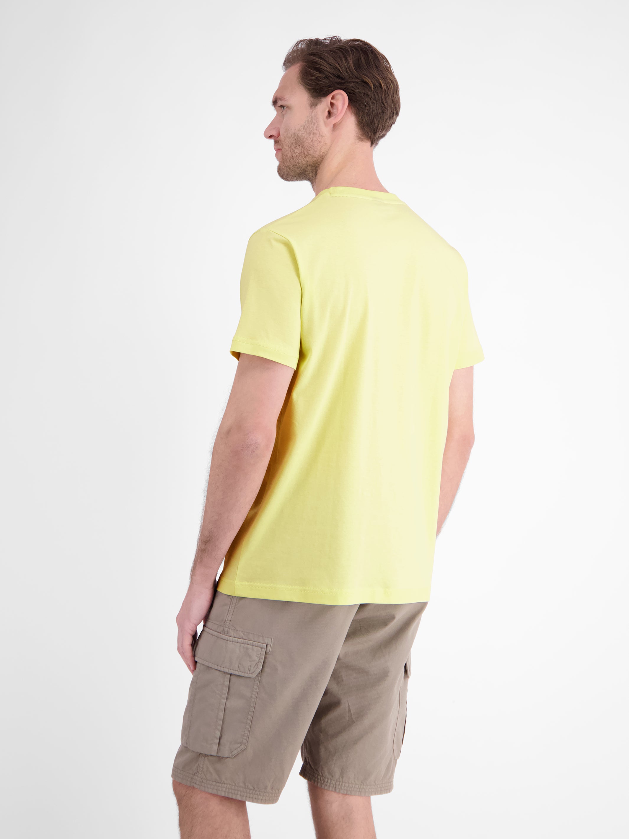 T-Shirt mit O-Neck aus softer Baumwolle mit Summervibe-Print - T-Shirt Rundhals