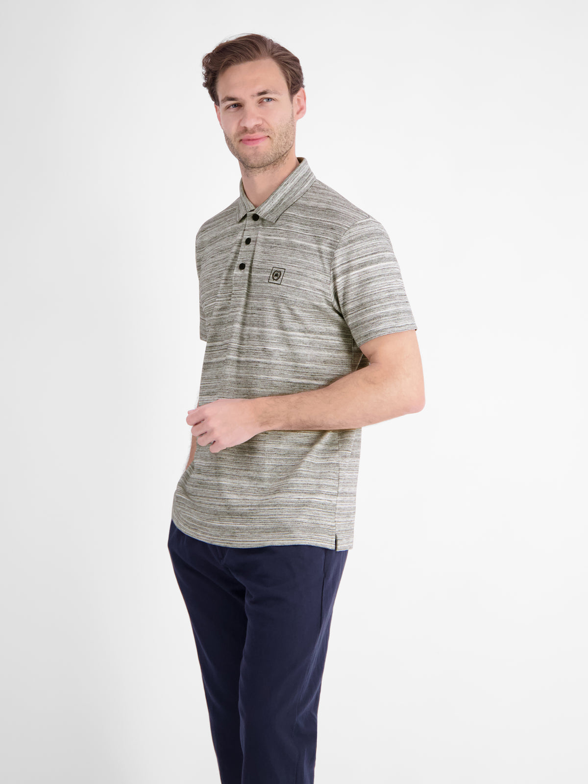 Polo aus leichtem Baumwollmischgewebe mit griffiger Haptik - Polo Shirt Kurzarm