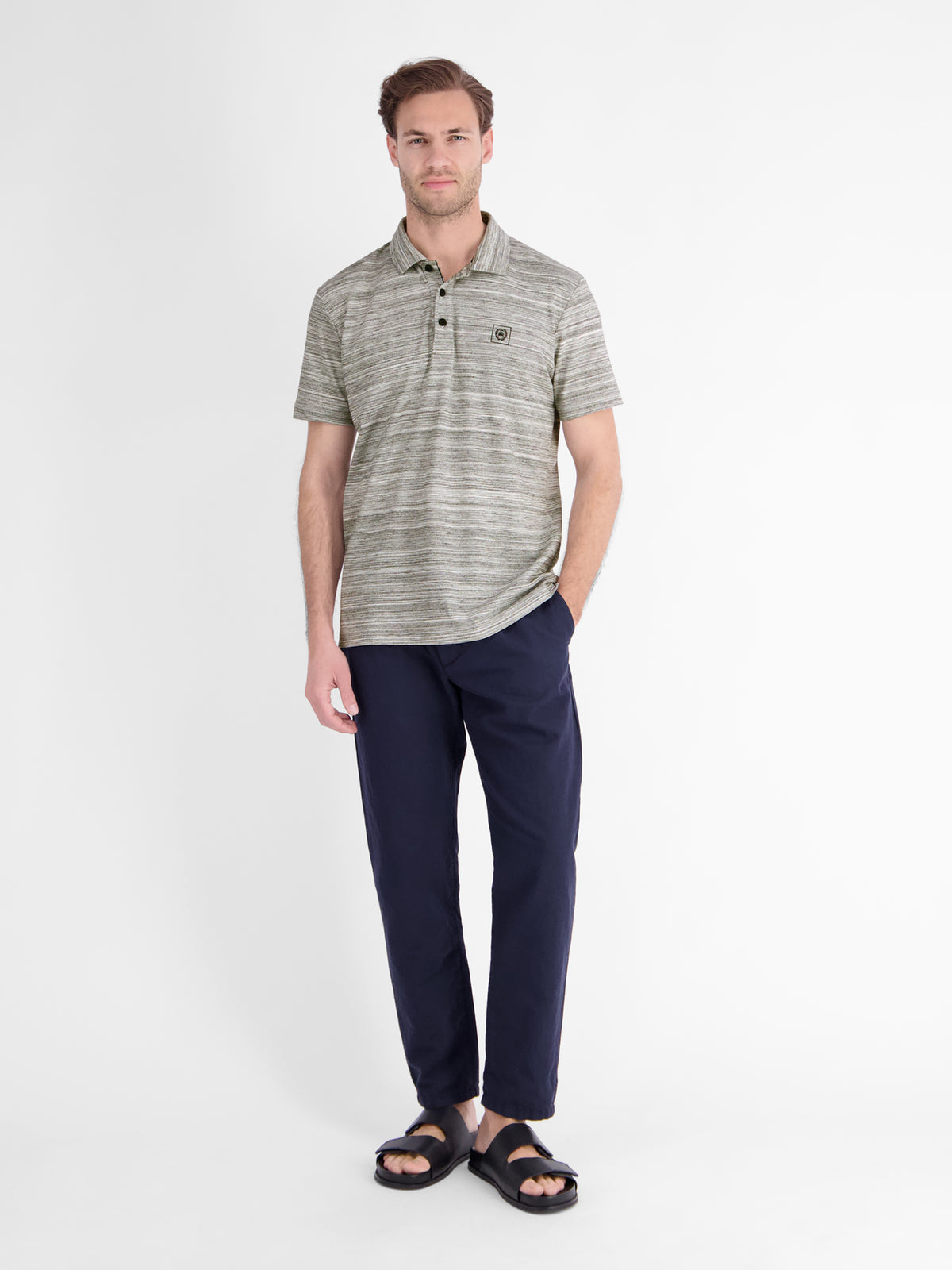 Polo aus leichtem Baumwollmischgewebe mit griffiger Haptik - Polo Shirt Kurzarm